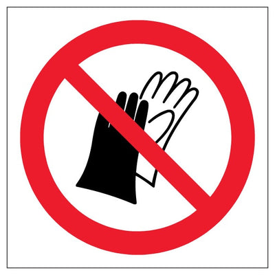 Do Not Wear Gloves Symbol Only
