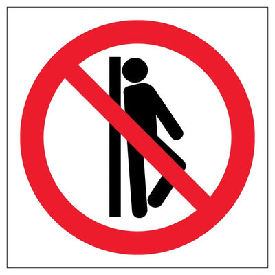 Do Not Lean Symbol Only