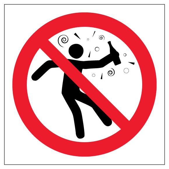 No Intoxicated People Symbol Only