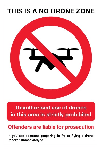This Is A No Drone Zone Portrait