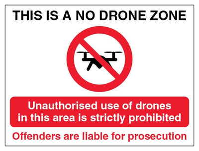 This Is A No Drone Zone Offenders Are Liable Landscape