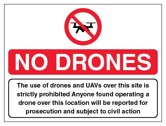 The Use Of Drones And Uavs Is Prohibited Landscape