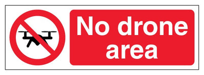No Drone Area Slim Landscape