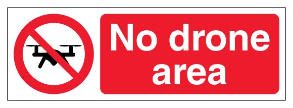 No Drone Area Slim Landscape