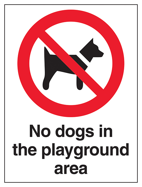 No Dogs In The Playground Area