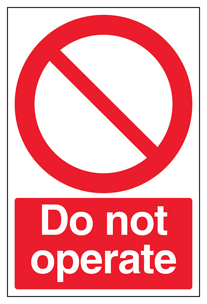Do Not Operate Portrait