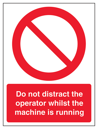 Do Not Distract The Operator While Portrait