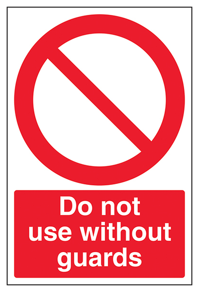 Do Not Use Without Guards Portrait