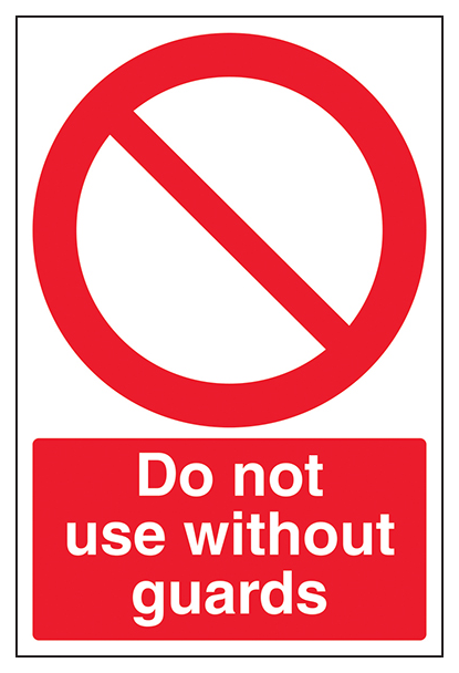 Do Not Use Without Guards Portrait