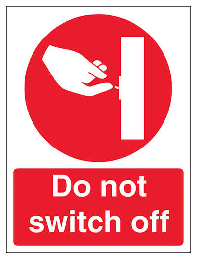 Do Not Switch Off Portrait
