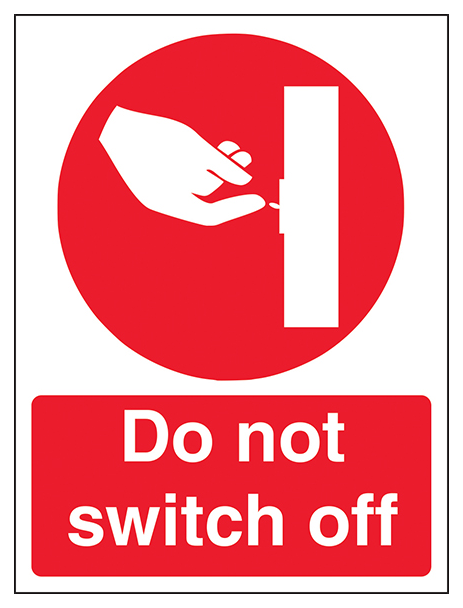 Do Not Switch Off Portrait