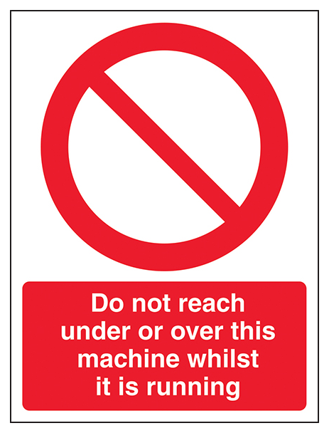 Do Not Reach Under Or Over This Machine Portrait