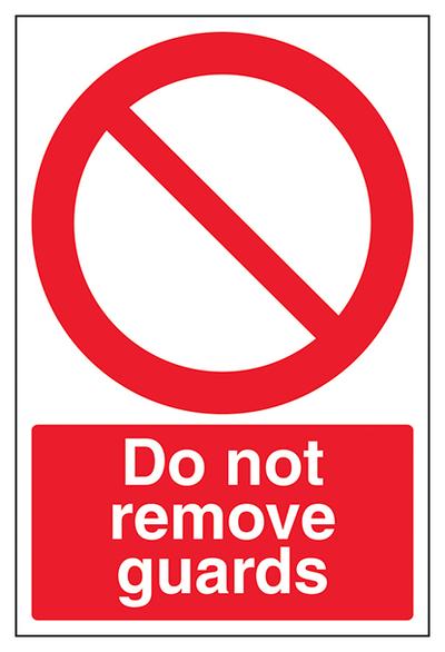 Do Not Remove Guards Portrait