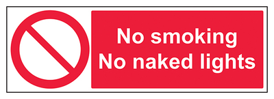 No Smoking No Naked Lights Landscape