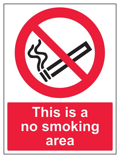 This Is A No Smoking Area Portrait