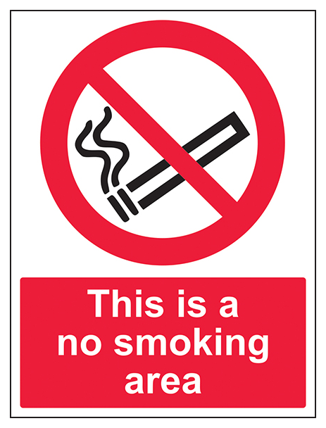 This Is A No Smoking Area Portrait