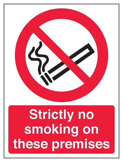 Strictly No Smoking On These Premises Portrait