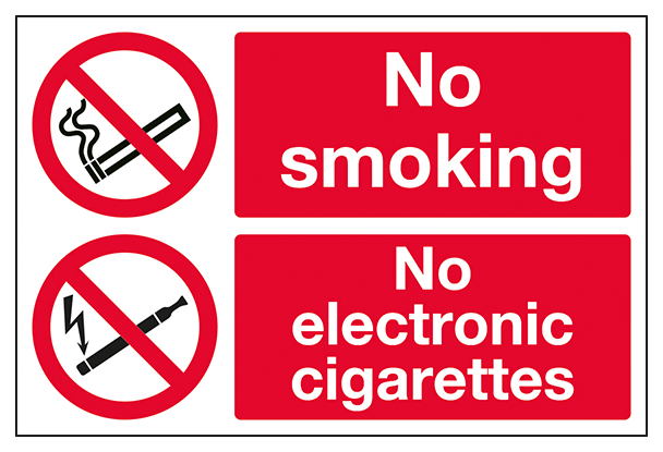 No Smoking No Electronic Cigarettes