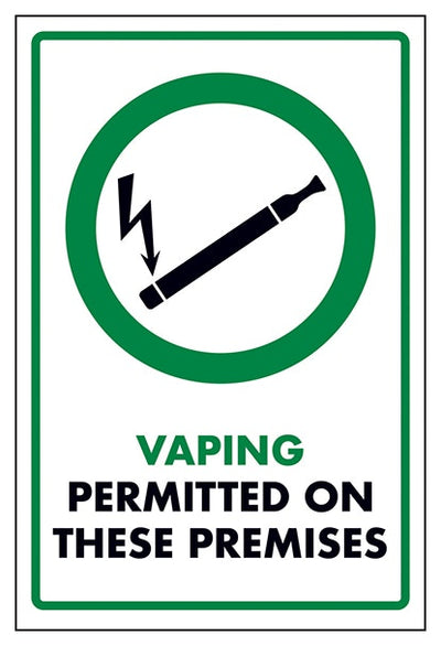 Vaping Permitted On These Premises
