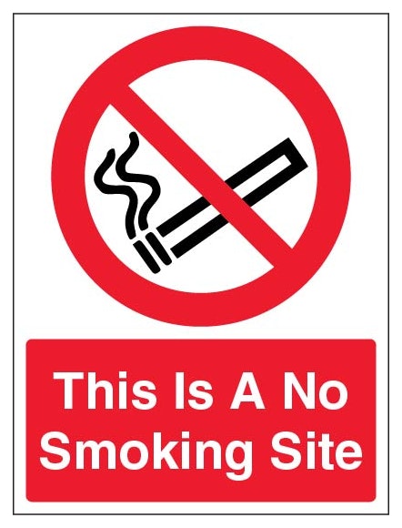 This Is A No Smoking Site Portrait