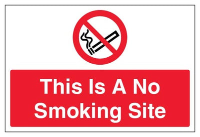 This Is A No Smoking Site Large Landscape