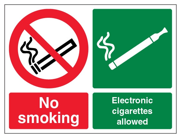 No Smoking Electronic Cigarettes Allowed Landscape