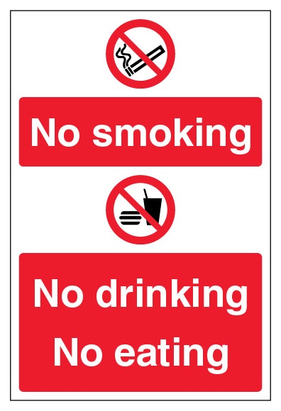 No Smoking No Drinking No Eating Portrait