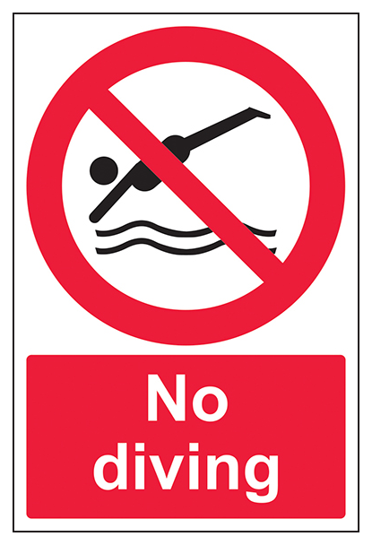 No Diving Portrait