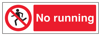 No Running With Man Landscape