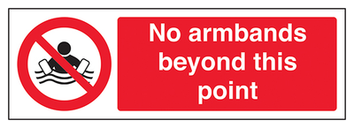 No Armbands Beyond This Point Landscape