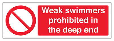 Weak Swimmers Prohibited In The Deep End Landscape