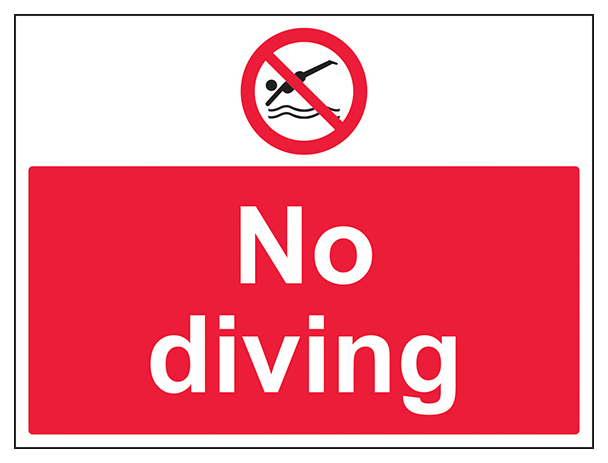 No Diving Large Landscape