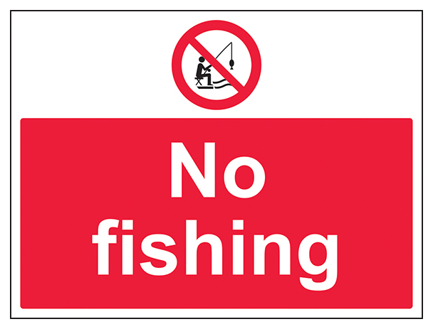 No Fishing Large Landscape