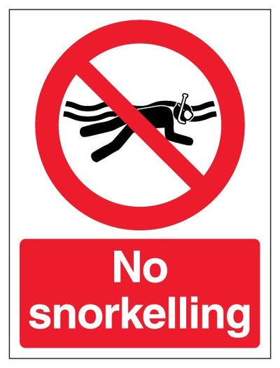 No Snorkelling Portrait