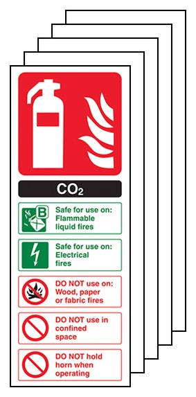 5 Pack Co2 Fire Extinguisher