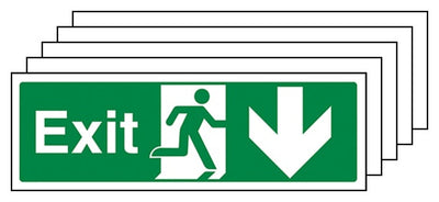 5 Pack Exit Arrow Down