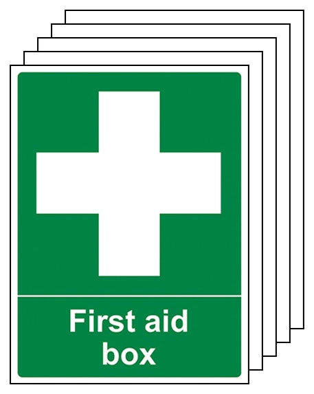 5 Pack First Aid Box Portrait