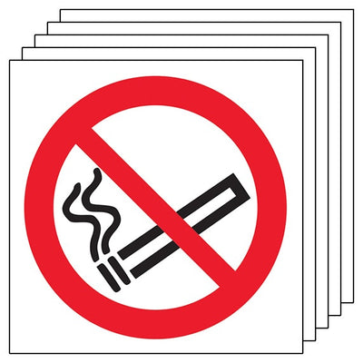 5 Pack No Smoking Symbol