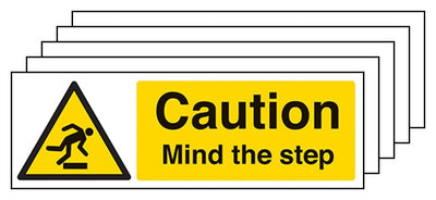 5 Pack Caution Mind The Step Landscape