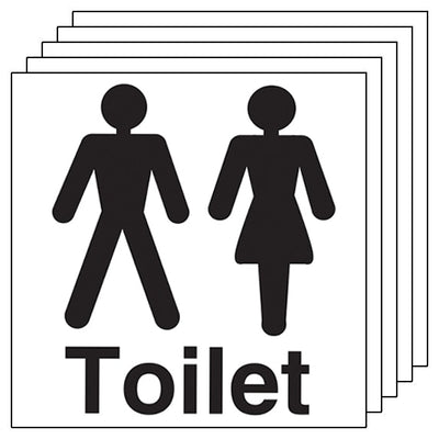 5 Pack Unisex Toilet