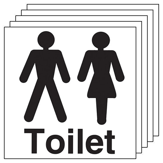 5 Pack Unisex Toilet