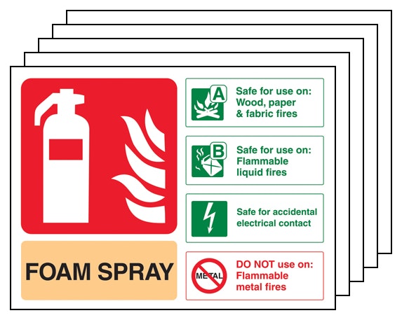5Pk Foam Spray Safe For Electrical Fire Extinguisher Landscape