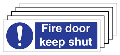 5Pk Fire Door Keep Shut Landscape