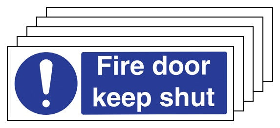 5Pk Fire Door Keep Shut Landscape