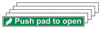 5Pk Push Pad To Open Long Landscape