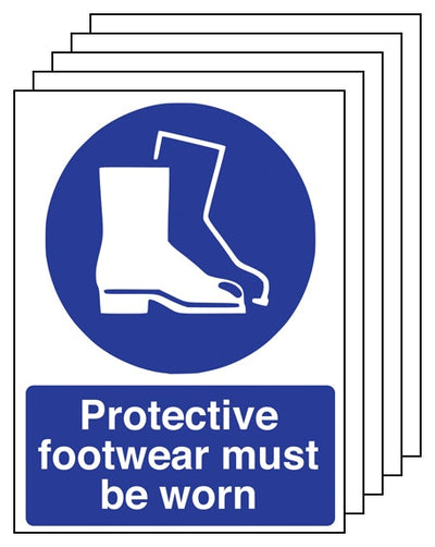 5Pk Protective Footwear Must Be Worn Portrait