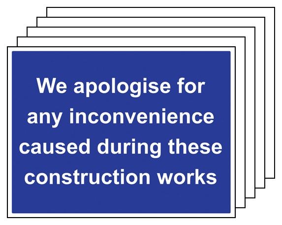 5Pk We Apologise For Any Inconvenience