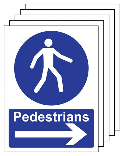 5Pk Pedestrians Arrow Right