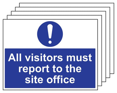 5Pk Visitors Report To Site Office Large Landscape