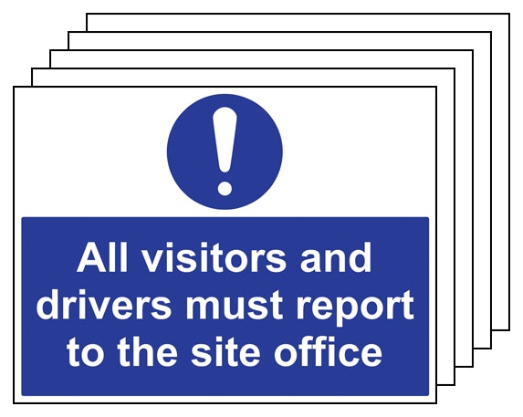 5Pk Visitors And Drivers Report To Site Office
